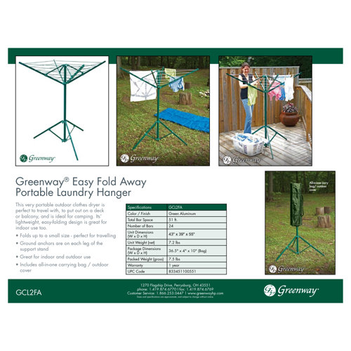 Greenway Umbrella Clothesline & Reviews Wayfair